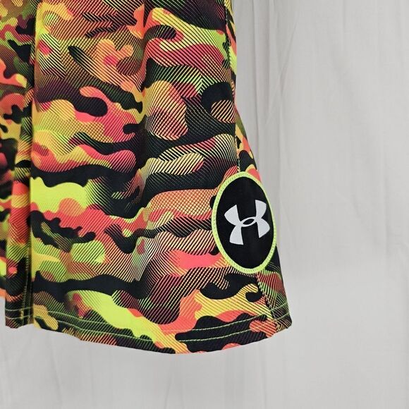 Under Armour Yellow Orange Black Camo Swim Board Shorts Size 23 - Picture 2 of 4